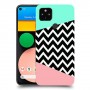פסים במנטה ורוד כיסוי מגן קשיח מעוצב ל Google Pixel 4a יחידה אחת סקרין מובייל