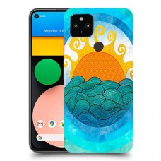 זריחה ליד הים כיסוי מגן קשיח מעוצב ל Google Pixel 4a יחידה אחת סקרין מובייל
