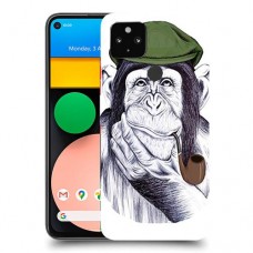 חשיבה קוף כיסוי מגן קשיח מעוצב ל Google Pixel 4a יחידה אחת סקרין מובייל