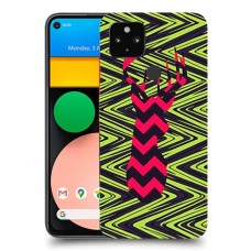 עניבה על גרין כיסוי מגן קשיח מעוצב ל Google Pixel 4a יחידה אחת סקרין מובייל