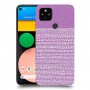 נקודות לבנות בסגול כיסוי מגן קשיח מעוצב ל Google Pixel 4a יחידה אחת סקרין מובייל