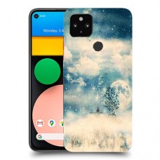 יופי חורף כיסוי מגן קשיח מעוצב ל Google Pixel 4a יחידה אחת סקרין מובייל