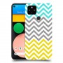 שורות צהובות-ירוקות כיסוי מגן קשיח מעוצב ל Google Pixel 4a יחידה אחת סקרין מובייל
