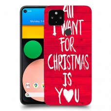 אתה עבור חג המולד כיסוי מגן קשיח מעוצב ל Google Pixel 4a יחידה אחת סקרין מובייל