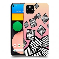 זאברה ריבועים כיסוי מגן קשיח מעוצב ל Google Pixel 4a יחידה אחת סקרין מובייל