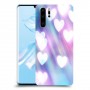 לבבות מעורפלים בכחול כיסוי מגן קשיח מעוצב ל Huawei P30 Pro יחידה אחת סקרין מובייל