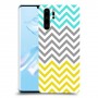שורות צהובות-ירוקות כיסוי מגן קשיח מעוצב ל Huawei P30 Pro יחידה אחת סקרין מובייל
