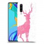 צבי ורוד כיסוי מגן קשיח מעוצב ל Huawei P30 יחידה אחת סקרין מובייל