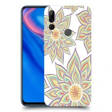 חמניות בלבן כיסוי מגן קשיח מעוצב ל Huawei Y9 Prime (2019) יחידה אחת סקרין מובייל