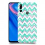 גיאומטריה טורקיז כיסוי מגן קשיח מעוצב ל Huawei Y9 Prime (2019) יחידה אחת סקרין מובייל