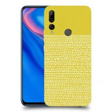 נקודות לבנות בצהוב כיסוי מגן קשיח מעוצב ל Huawei Y9 Prime (2019) יחידה אחת סקרין מובייל