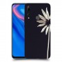 פרח לבן כיסוי מגן קשיח מעוצב ל Huawei Y9 Prime (2019) יחידה אחת סקרין מובייל