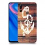עוגן מעץ כיסוי מגן קשיח מעוצב ל Huawei Y9 Prime (2019) יחידה אחת סקרין מובייל