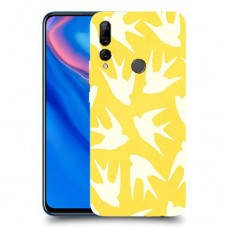 צהוב ציפור החיים כיסוי מגן קשיח מעוצב ל Huawei Y9 Prime (2019) יחידה אחת סקרין מובייל