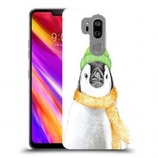 פינגווין בקור כיסוי מגן קשיח מעוצב ל LG G7 ThinQ יחידה אחת סקרין מובייל