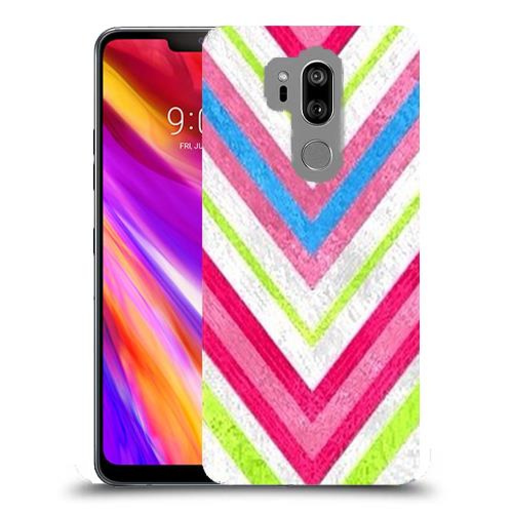 צבעים חשופים כיסוי מגן קשיח מעוצב ל LG G7 ThinQ יחידה אחת סקרין מובייל
