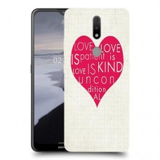 אהבה היא אדיבה כיסוי מגן קשיח מעוצב ל Nokia 2.4 יחידה אחת סקרין מובייל