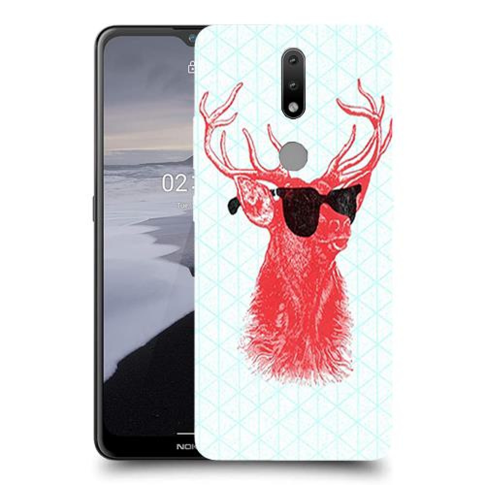 אדג אדום במשקפיים כיסוי מגן קשיח מעוצב ל Nokia 2.4 יחידה אחת סקרין מובייל