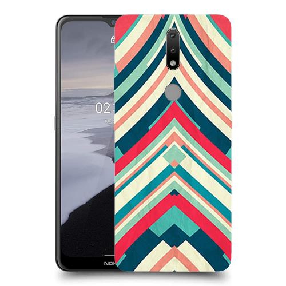 פסים בצבע כיסוי מגן קשיח מעוצב ל Nokia 2.4 יחידה אחת סקרין מובייל