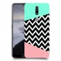 פסים במנטה ורוד כיסוי מגן קשיח מעוצב ל Nokia 2.4 יחידה אחת סקרין מובייל