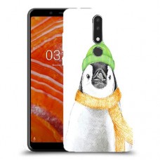 פינגווין בקור כיסוי מגן קשיח מעוצב ל Nokia 3.1 Plus יחידה אחת סקרין מובייל