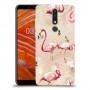 פלמינגו ורוד כיסוי מגן קשיח מעוצב ל Nokia 3.1 Plus יחידה אחת סקרין מובייל