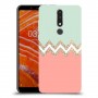 ורוד ירוק כיסוי מגן קשיח מעוצב ל Nokia 3.1 Plus יחידה אחת סקרין מובייל