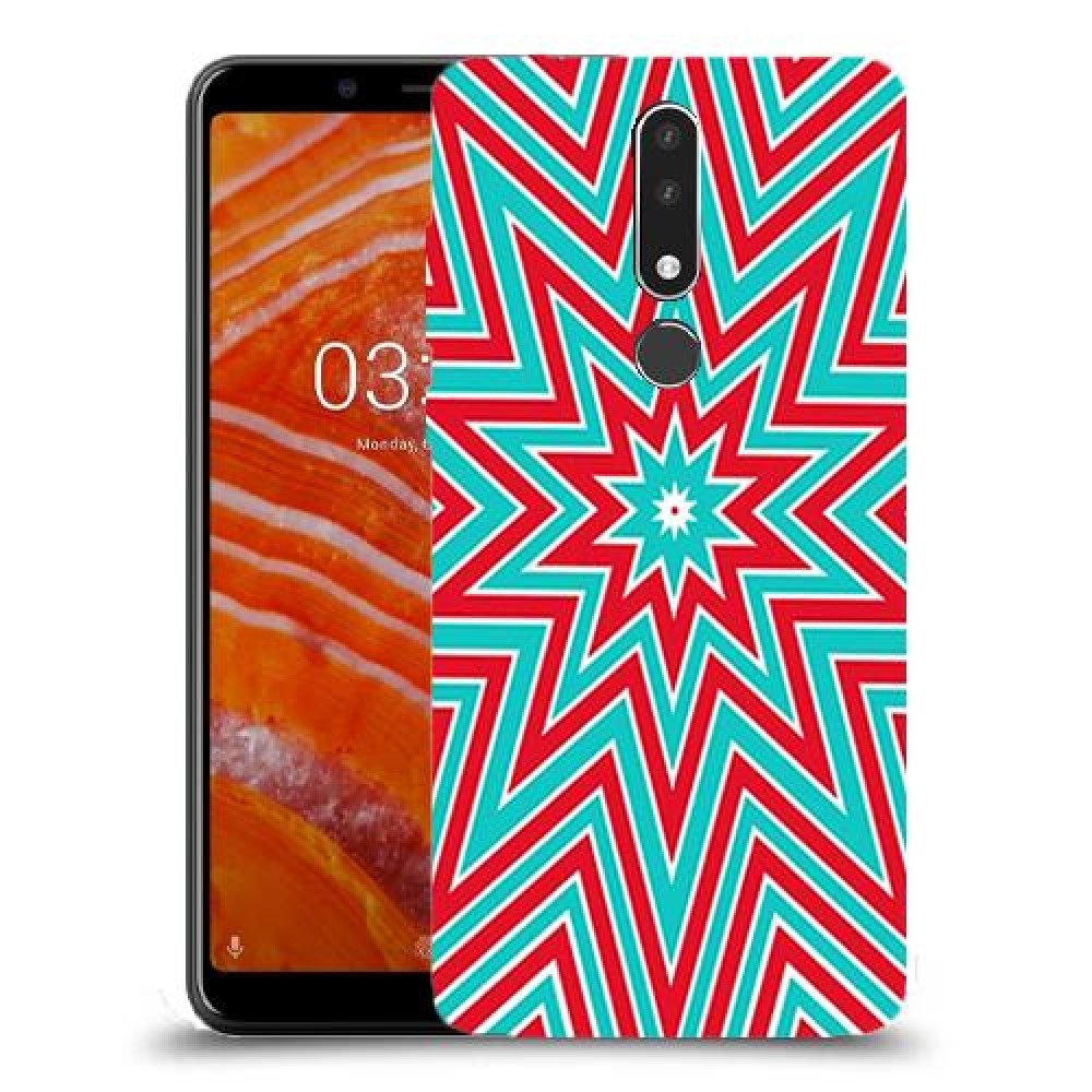 צבעי שלג כיסוי מגן קשיח מעוצב ל Nokia 3.1 Plus יחידה אחת סקרין מובייל