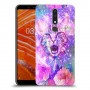 חתול מושלג כיסוי מגן קשיח מעוצב ל Nokia 3.1 Plus יחידה אחת סקרין מובייל