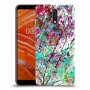 באביב בסגול כיסוי מגן קשיח מעוצב ל Nokia 3.1 Plus יחידה אחת סקרין מובייל