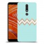 פסים בירוק כיסוי מגן קשיח מעוצב ל Nokia 3.1 Plus יחידה אחת סקרין מובייל