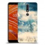 יופי חורף כיסוי מגן קשיח מעוצב ל Nokia 3.1 Plus יחידה אחת סקרין מובייל