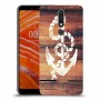 עוגן מעץ כיסוי מגן קשיח מעוצב ל Nokia 3.1 Plus יחידה אחת סקרין מובייל