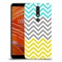 שורות צהובות-ירוקות כיסוי מגן קשיח מעוצב ל Nokia 3.1 Plus יחידה אחת סקרין מובייל