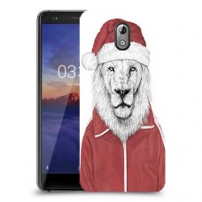 סנטה אריה כיסוי מגן קשיח מעוצב ל Nokia 3.1 יחידה אחת סקרין מובייל