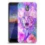 חתול מושלג כיסוי מגן קשיח מעוצב ל Nokia 3.1 יחידה אחת סקרין מובייל