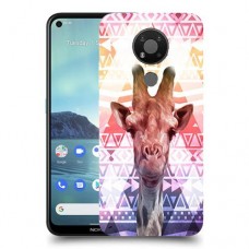 ג'ירפה נחמד כיסוי מגן קשיח מעוצב ל Nokia 3.4 יחידה אחת סקרין מובייל