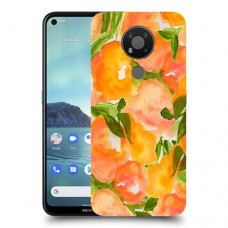 אפרסקים כתומים כיסוי מגן קשיח מעוצב ל Nokia 3.4 יחידה אחת סקרין מובייל