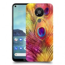 נוצת טווס כיסוי מגן קשיח מעוצב ל Nokia 3.4 יחידה אחת סקרין מובייל