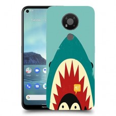 פינגווין בכריש כיסוי מגן קשיח מעוצב ל Nokia 3.4 יחידה אחת סקרין מובייל