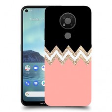 ורוד-לבן-לבן כיסוי מגן קשיח מעוצב ל Nokia 3.4 יחידה אחת סקרין מובייל