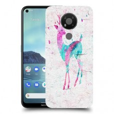 ורוד אייל כיסוי מגן קשיח מעוצב ל Nokia 3.4 יחידה אחת סקרין מובייל