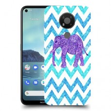 אלפנט סגול כיסוי מגן קשיח מעוצב ל Nokia 3.4 יחידה אחת סקרין מובייל