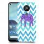 אלפנט סגול כיסוי מגן קשיח מעוצב ל Nokia 3.4 יחידה אחת סקרין מובייל