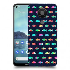 קשת בדגים כיסוי מגן קשיח מעוצב ל Nokia 3.4 יחידה אחת סקרין מובייל