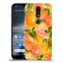 אפרסקים כתומים כיסוי מגן קשיח מעוצב ל Nokia 4.2 יחידה אחת סקרין מובייל