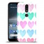 לבבות פסטל כיסוי מגן קשיח מעוצב ל Nokia 4.2 יחידה אחת סקרין מובייל
