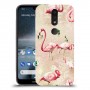 פלמינגו ורוד כיסוי מגן קשיח מעוצב ל Nokia 4.2 יחידה אחת סקרין מובייל