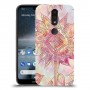 חמניות מוזרה סגולה כיסוי מגן קשיח מעוצב ל Nokia 4.2 יחידה אחת סקרין מובייל
