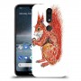 סקוור עשיר כיסוי מגן קשיח מעוצב ל Nokia 4.2 יחידה אחת סקרין מובייל